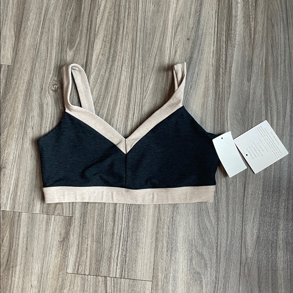 Beyond Yoga Black and Tan Crop Top